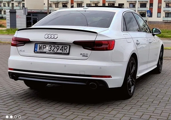 Audi A4 cena 89800 przebieg: 57000, rok produkcji 2018 z Płock małe 704